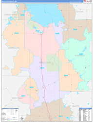 Mille Lacs County, MN Zip Code Map